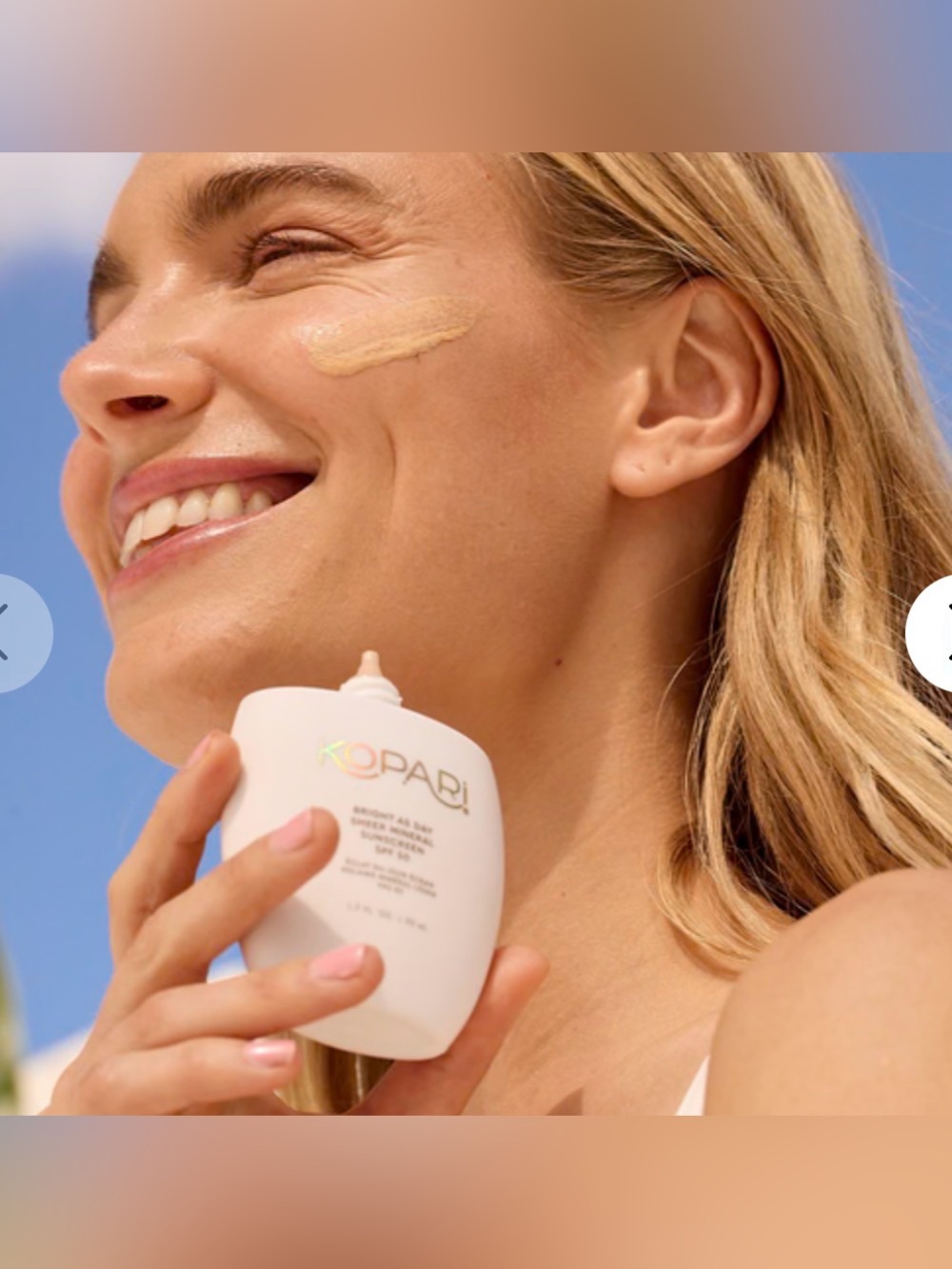 Kopari Bright As Day Sheer Mineral Sunscreen SPF 50 with Vitamin C & Niacinamide